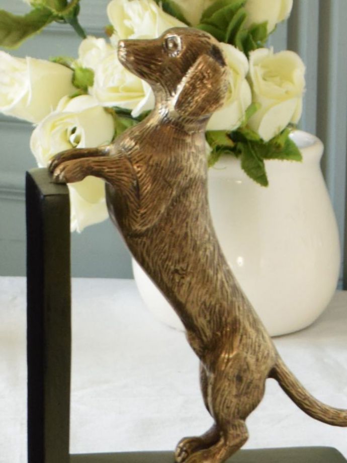 アンティーク調のブックエンド