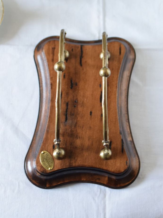 真鍮×天然木のレターラック