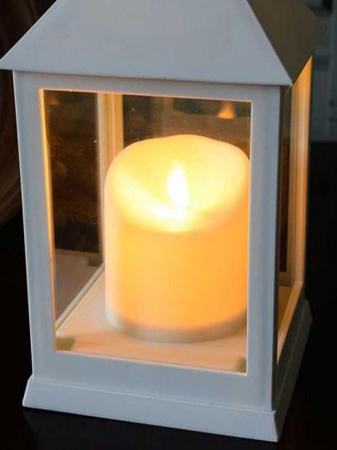 LEDランタンの灯り