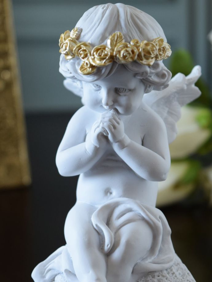 超希少‼︎ 根付け　当時物　アンティーク　インテリア　オブジェ　美品 アンティーク風の可愛いディスプレイ雑貨、天使の形のデコラティブな