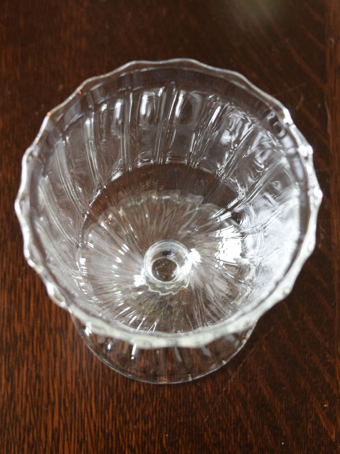 アンティーク風のフラワーベース、おしゃれなガラス雑貨（Sサイズ