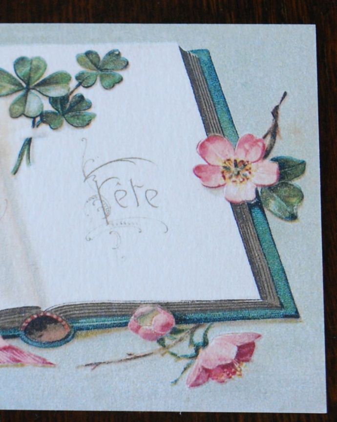 ポストカード インテリア雑貨 ポストカード5枚1セット アンティーク風のポストカードまるで、本物のアンティークのような優しいタッチのお花が素敵なポストカードです。(n13-008)