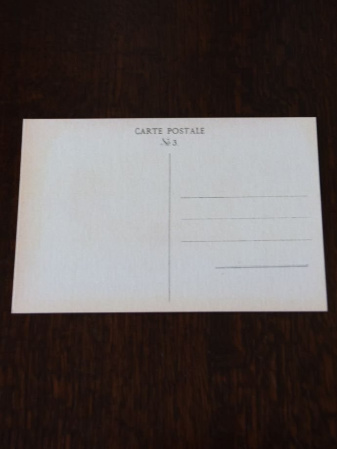 ポストカードの裏面