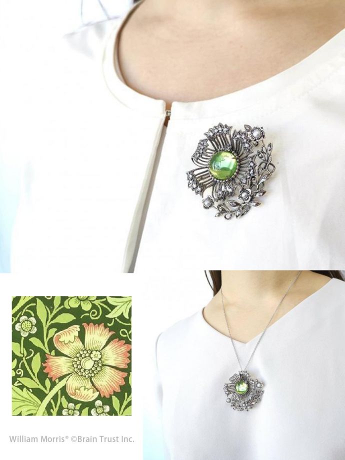 ペンダントトップにもなるブローチ