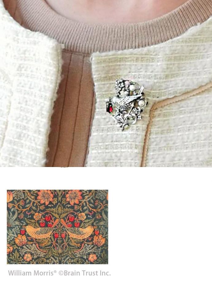 ペンダントトップにもなるブローチ