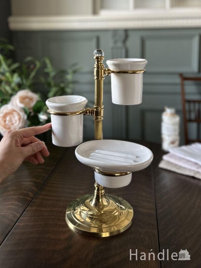 その他インテリア雑貨　インテリア雑貨　イタリアからやって来たおしゃれな雑貨、真鍮製コスメツリー。。(n16-161)