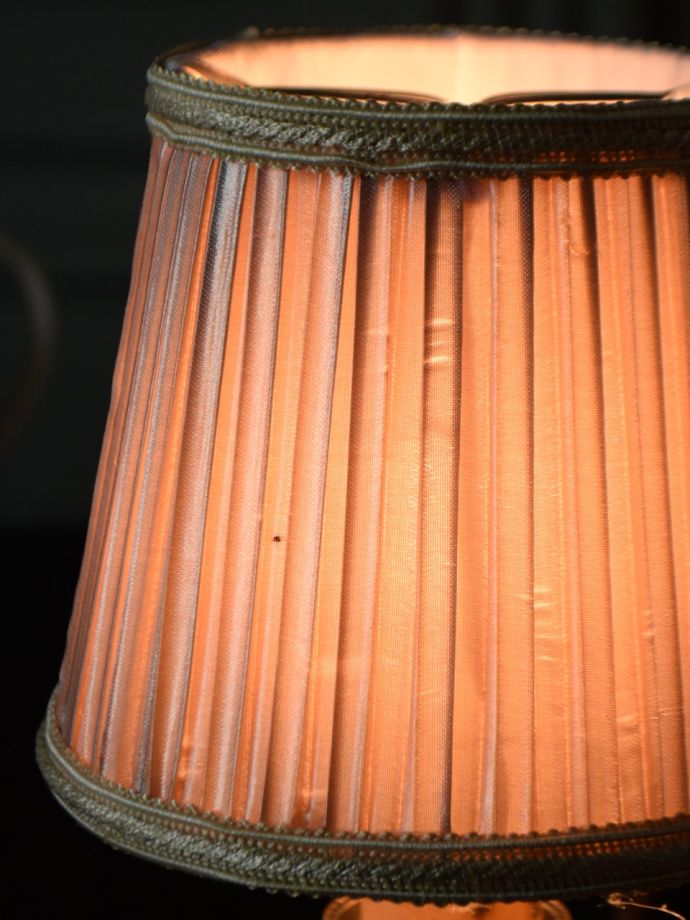 プリーツの布シェード