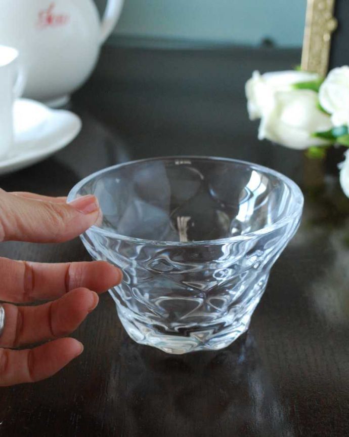 ダイニング雑貨　インテリア雑貨　フランス生まれの可愛い宝石の形、デザートカップ（ダイヤ）。可愛いミニサイズ大きさはコレくらい。(n2-041)