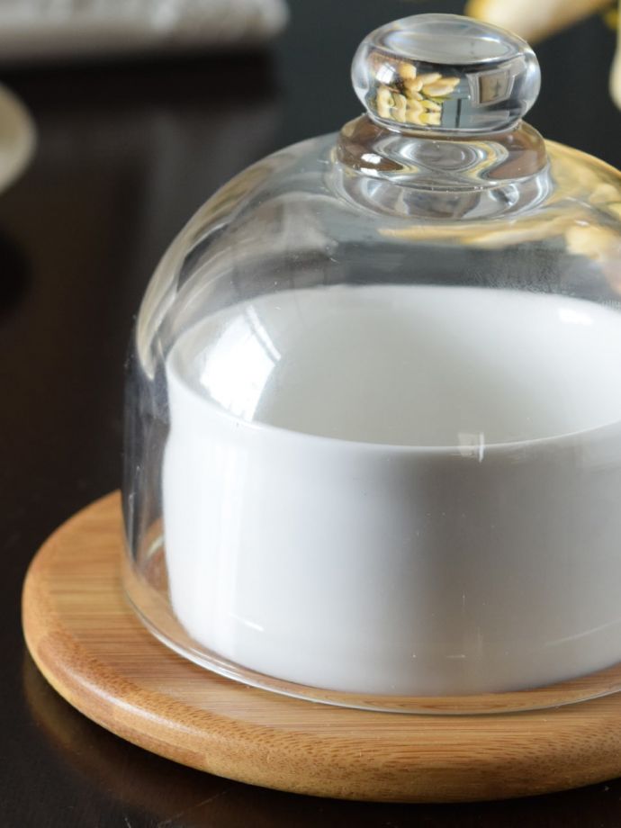 アンティーク風のガラスドーム