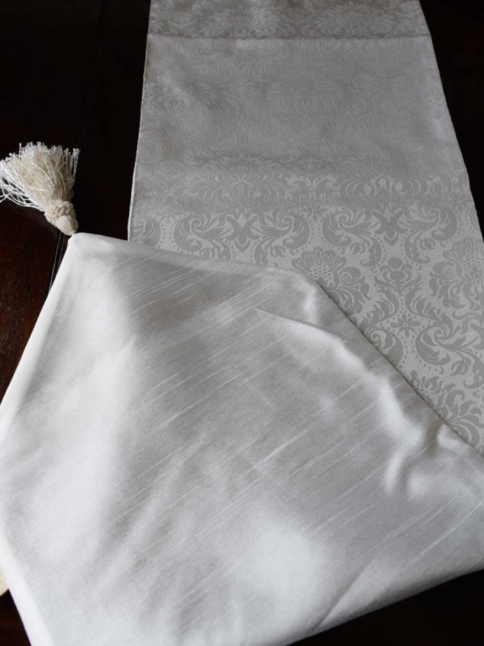 テーブルランナーの裏側