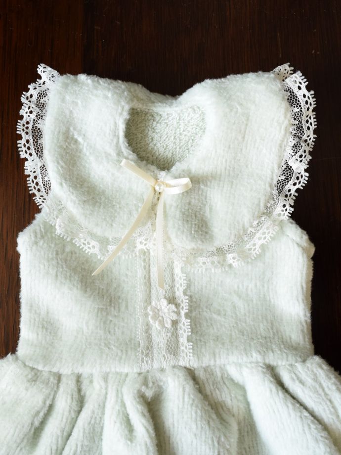 ドレスの形の可愛いタオル