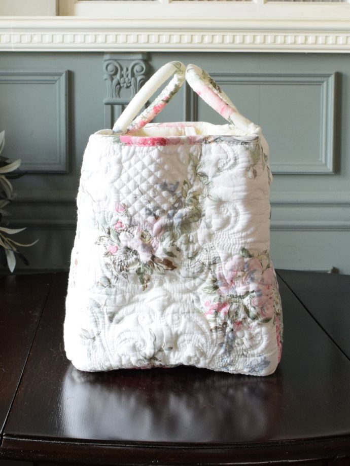 キルト生地のバスケット