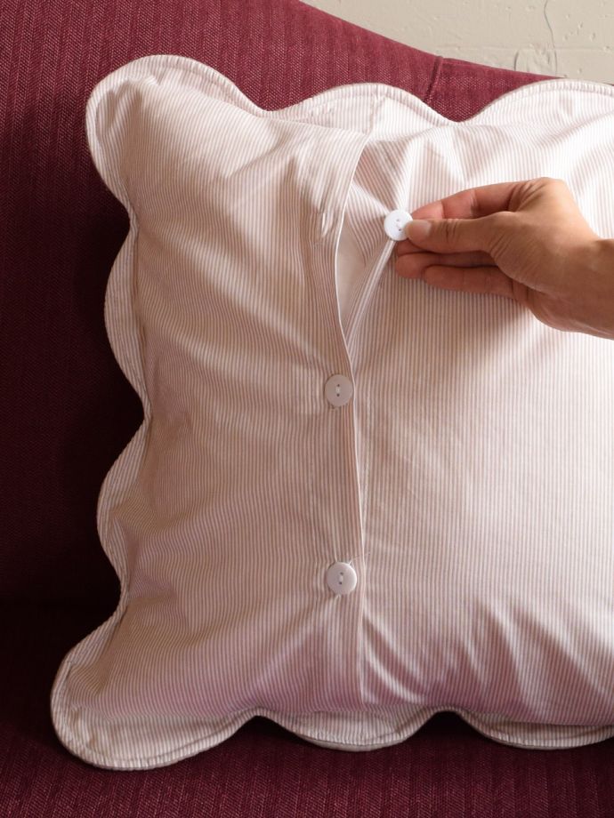 キルトカバーのボタン