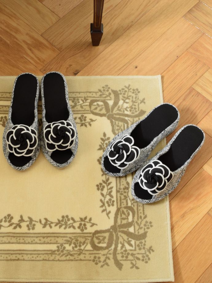 おしゃれなリボンスリッパ