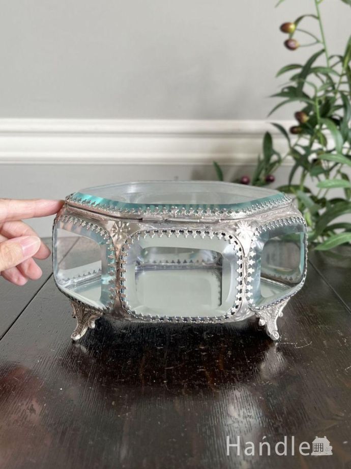 真鍮×ガラスのボックス