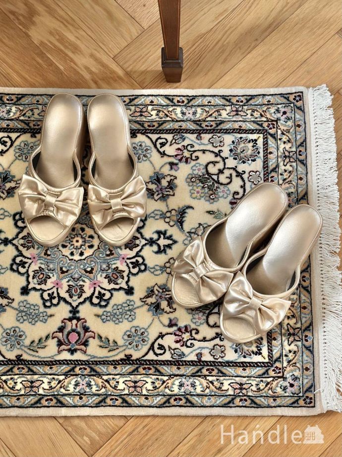 おしゃれなリボンスリッパ