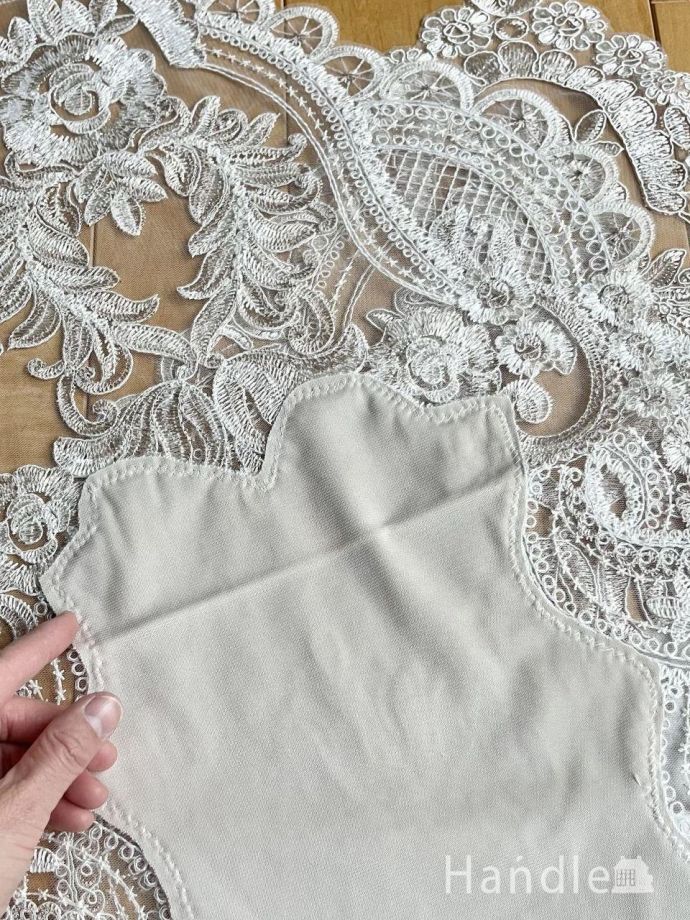 テーブルランナーの裏側