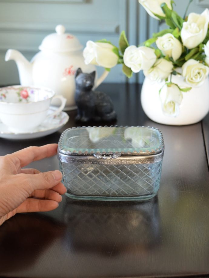 真鍮×ガラスのボックス