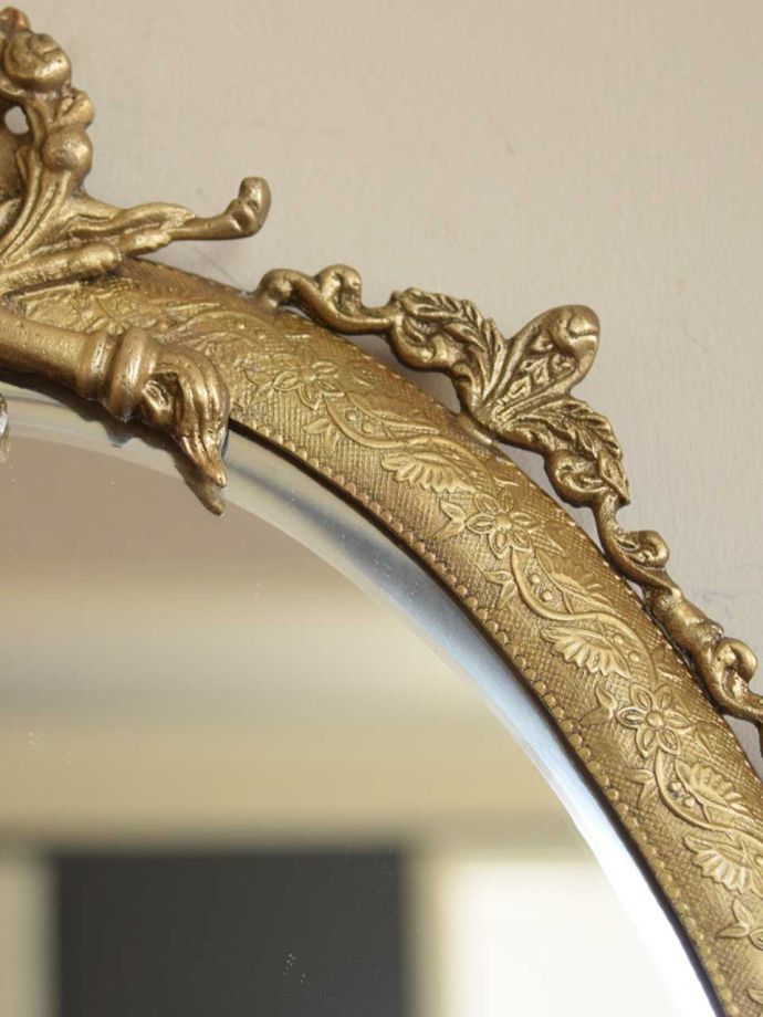 真鍮製のミラー