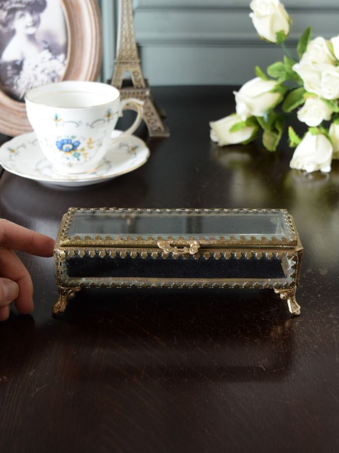 真鍮×ガラスのボックス