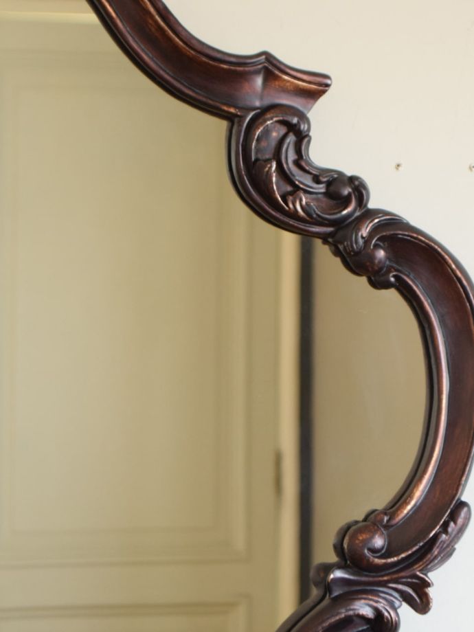 フランスアンティーク風のウォールミラー