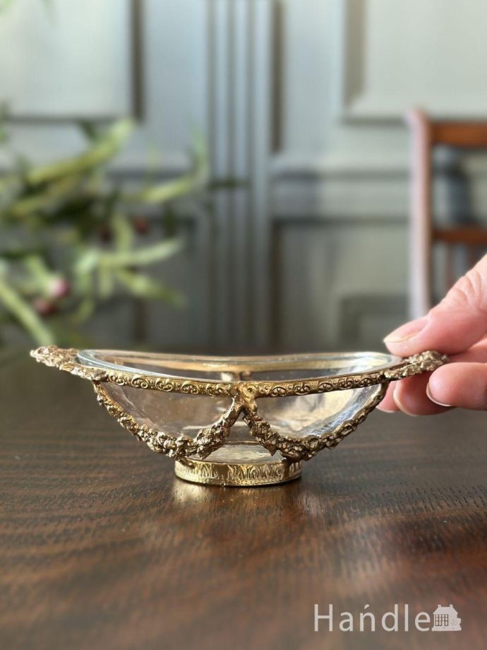 真鍮×ガラスのケース