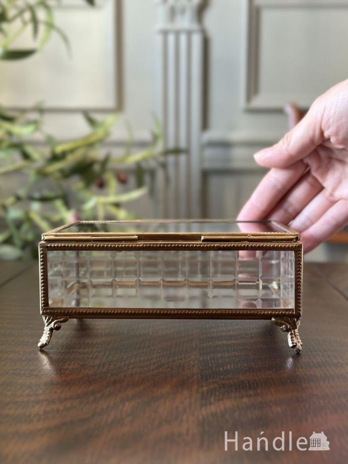 真鍮×ガラスのボックス