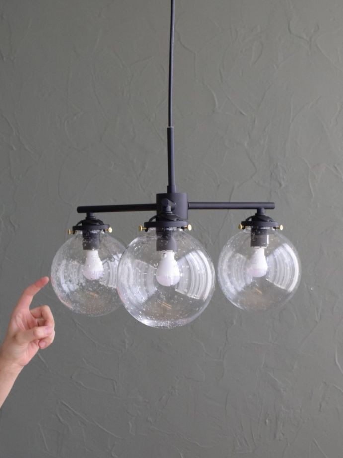 おしゃれな3灯シャンデリア