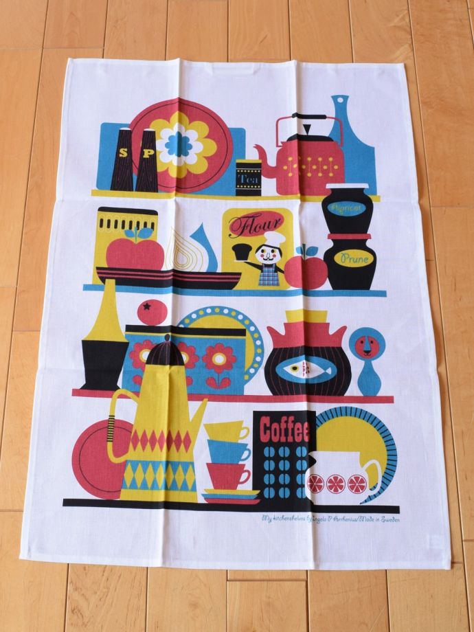 北欧スタイルのキッチンクロス