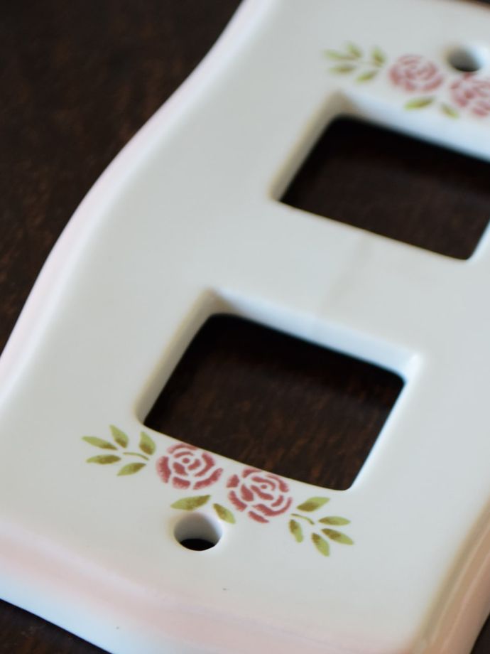 おしゃれな陶器製のスイッチカバー