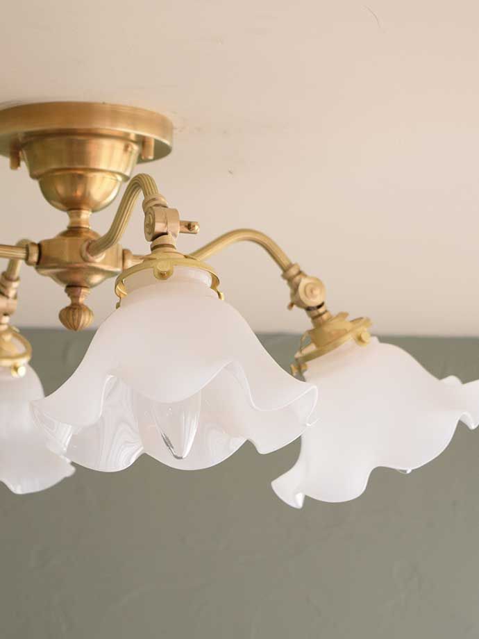 シーリングランプのガラスシェード