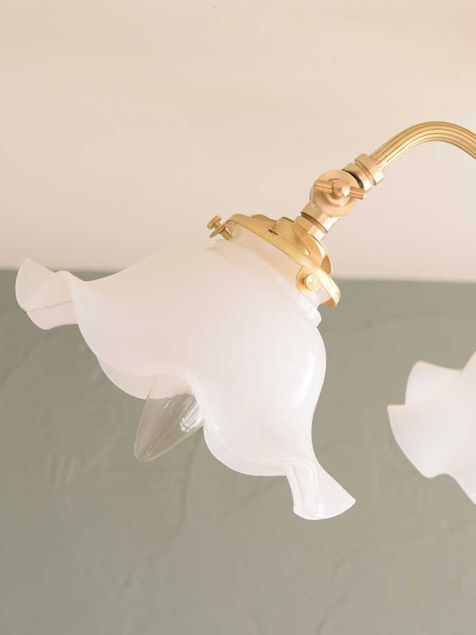 アンティーク調のガラスシェード