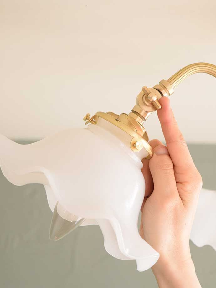 角度調整できるシャンデリア