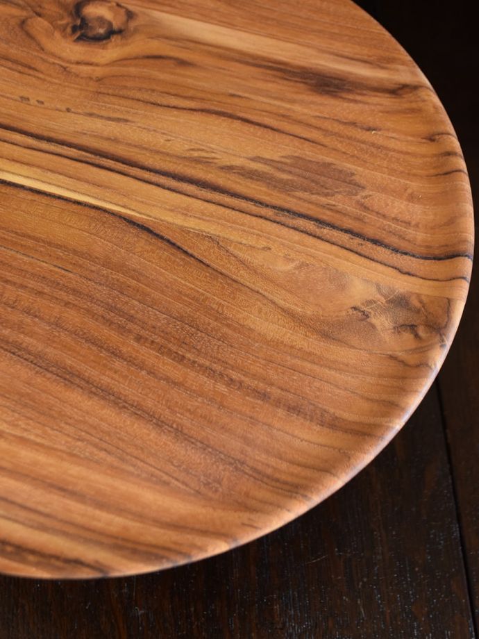 チーク材のおしゃれなケーキスタンド