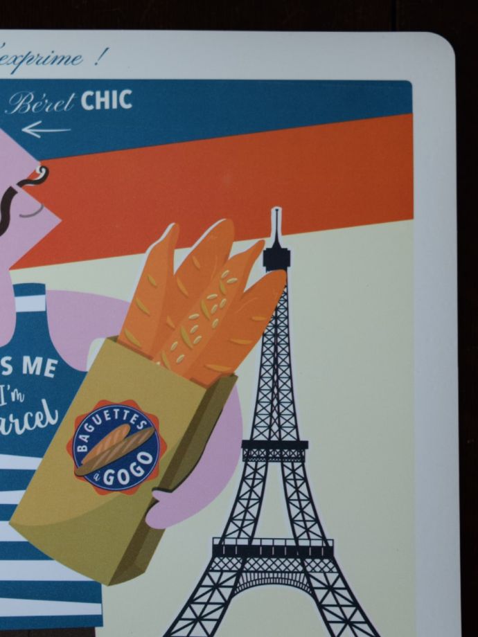 フレンチポップなプレイスマット