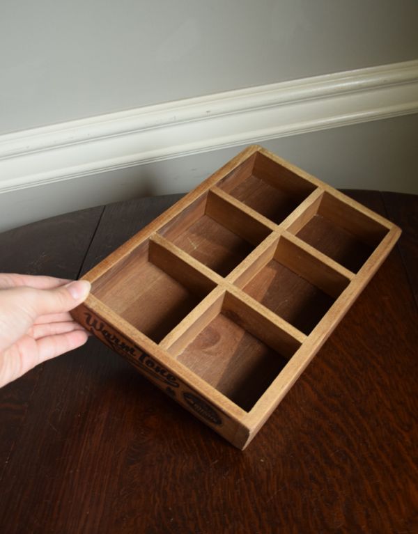 リビング雑貨　インテリア雑貨　アンティーク風に仕上げたウッドボックス６。アメリカンテイストのカッコイイ仕上がりです。(n5-105)