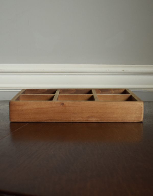 リビング雑貨　インテリア雑貨　アンティーク風に仕上げたウッドボックス６。横はこんな感じです。(n5-105)