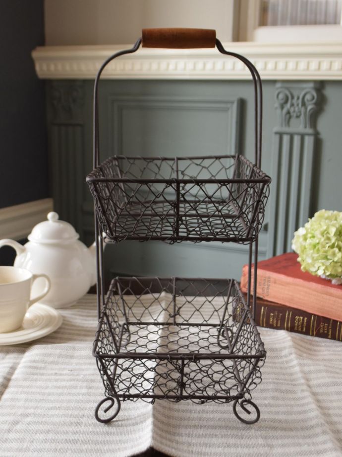 ワイヤーバスケットの側面