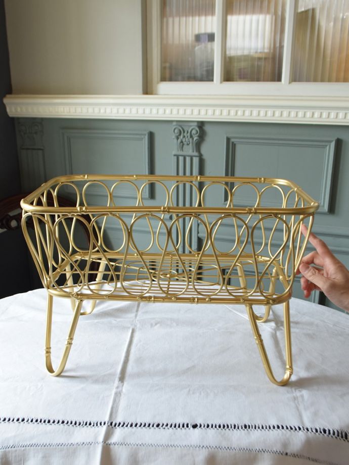 おしゃれなアイアンバスケット