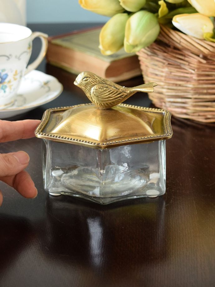 真鍮×ガラスのボックス