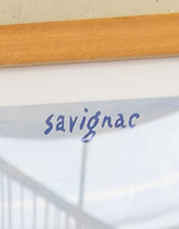 リビング雑貨　インテリア雑貨　フレンチアートフレーム　レイモン・サビニャック（PARIS）。94歳まで活躍したフランスを代表するポスター画家です。(n7-087)