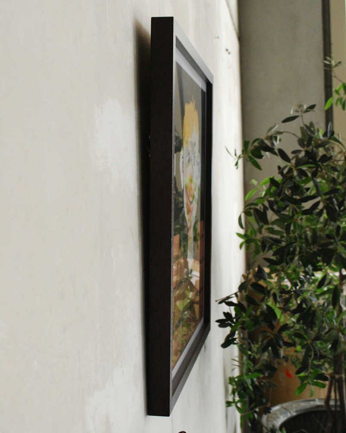 リビング雑貨 インテリア雑貨 フレンチアートフレーム レイモン・サビニャック(ショコラ トブレー)。気軽に壁に取り付けて見てください。(n7-114)