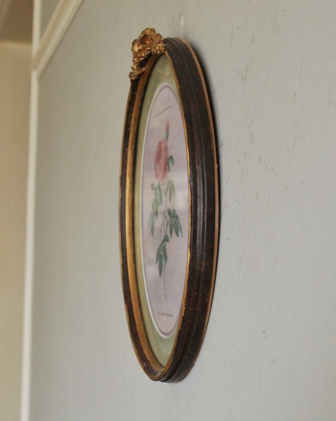 インテリア雑貨 額絵・BR 横から見ると…こんな感じです。(n7-185)