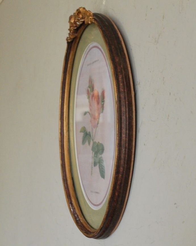 インテリア雑貨 額絵・BR 横から見ると…こんな感じです。(n7-186)