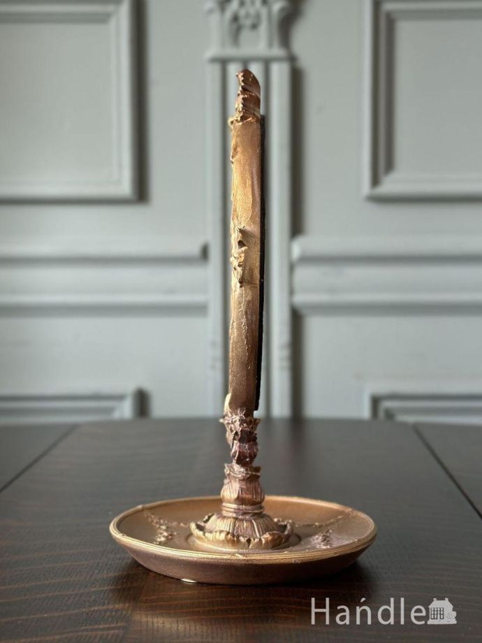 ミラー・時計　インテリア雑貨　アンティーク風に仕上げたゴージャスなフランス風のスタンドミラー。横から見ても素敵なんです実は横も自慢したくなっちゃうくらい。(n8-087)