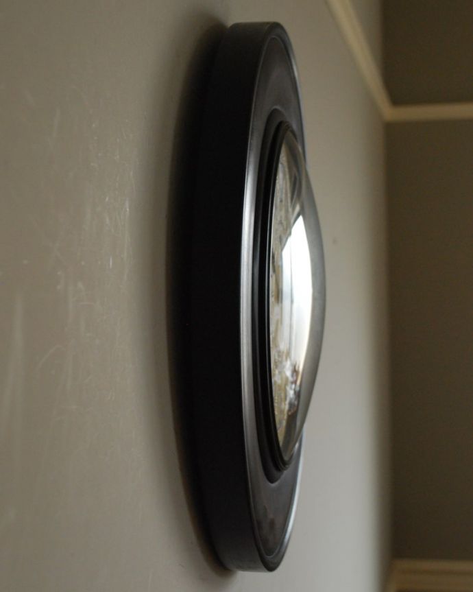 ミラー・時計 インテリア雑貨 時計 横から見ると・・・こんな感じです。(n8-091)