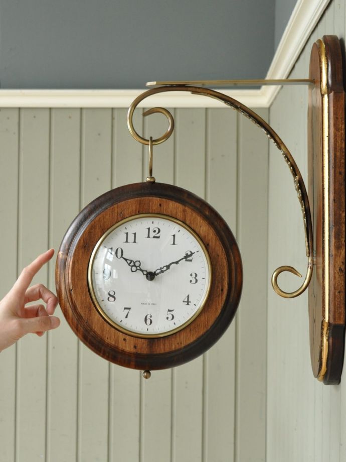 イタリアから届いたアンティーク調の掛け時計、カパーニ社の時計(n8