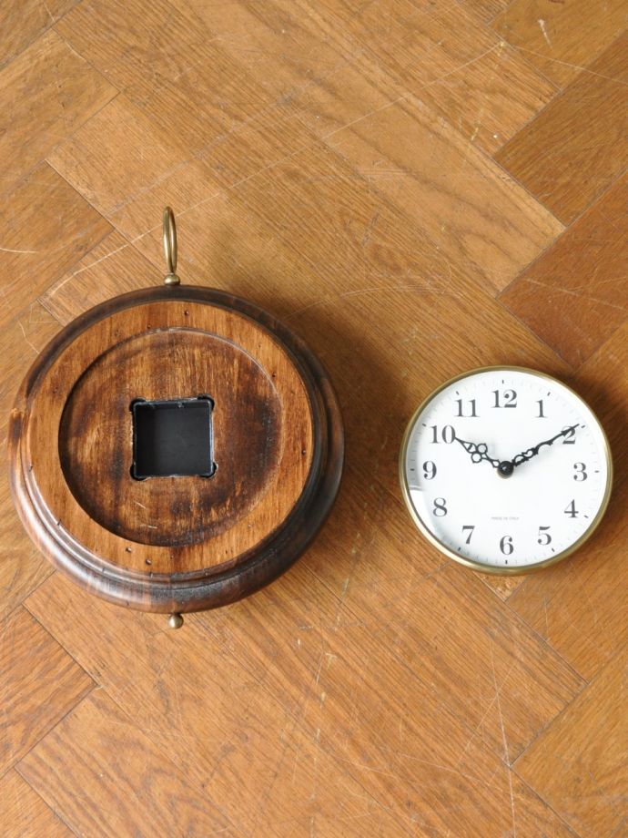 イタリアから届いたアンティーク調の掛け時計、カパーニ社の時計(n8