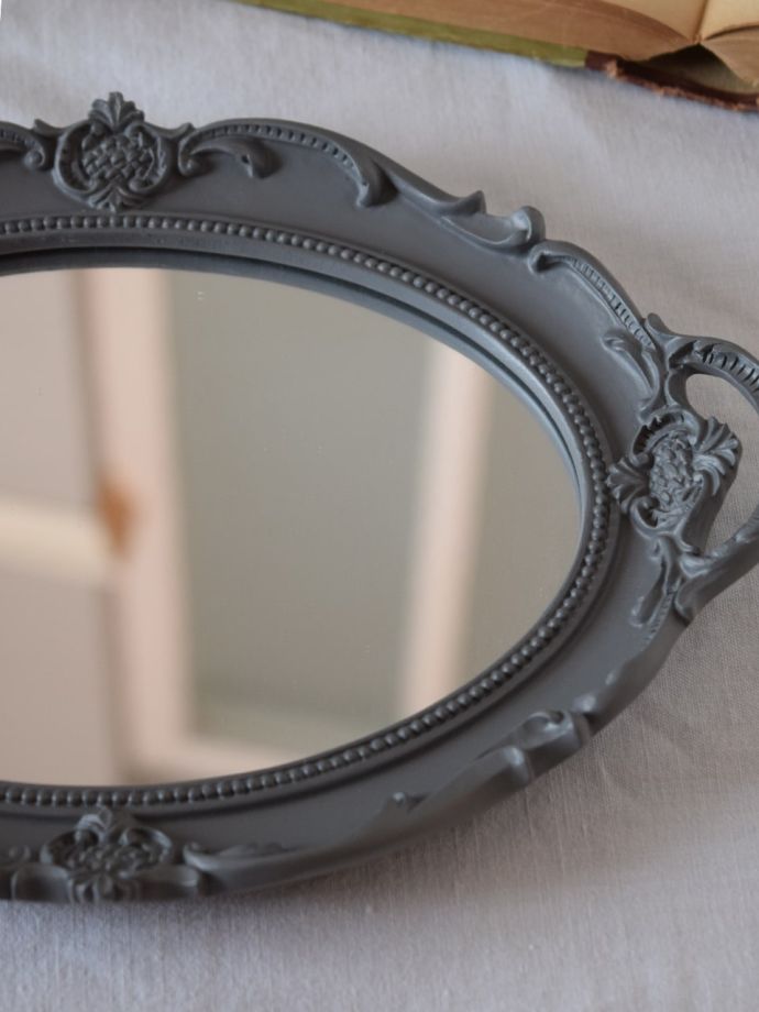 アンティーク風のおしゃれなミラートレイ