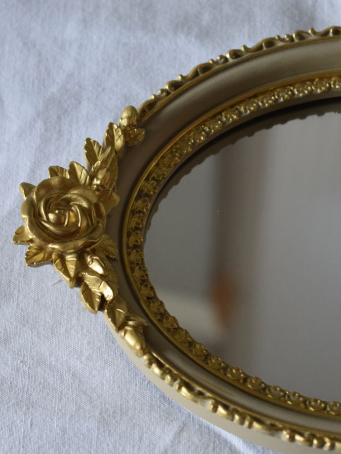 アンティーク風のおしゃれなミラートレイ